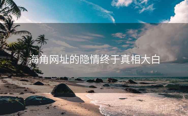 海角网址的隐情终于真相大白